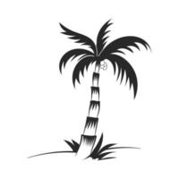 Silhouette of Coconut Trees Vector Desgin