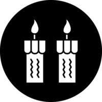 Candles Vector Icon Design