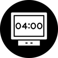 Digital Clock Vector Icon Design