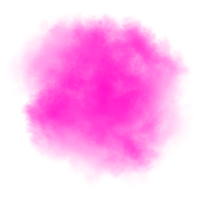 abstract artistiek poeder verf. beweging van abstract roze stof. Purper rook. waterverf plek. png