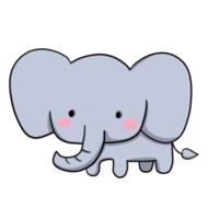 schattig olifant PNG