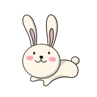 cute jumping bunny png