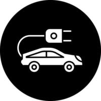 diseño de icono de vector de coche eléctrico