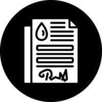 Oil Contract Vector Icon Design