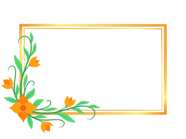 Wild Flowers Frame Background png