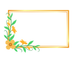 Rahmen Blume Hintergrund png