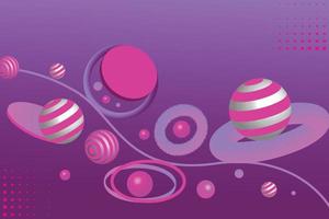 3d abstract background with colorful 3d balls , pattern design , 3d background vector illustration