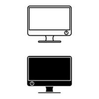 Computer  icon vector. pc illustration sign. device symbol. Laptop logo. vector