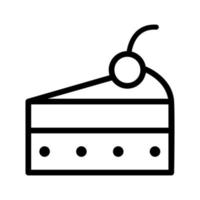 Cake icon vector. Pie illustration sign. dessert symbol. sweet logo. vector
