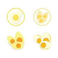 Chicken eggs logo icon and symbol vector