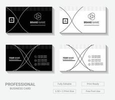 Modern Business Card Template Design for your Company vector