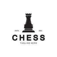 ajedrez estrategia juego logo con caballo, rey, empeñar, ministro y torre. logo para ajedrez torneo, ajedrez equipo, ajedrez campeonato, ajedrez juego solicitud. vector