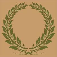 Laurel wreath icon, for racing and film championships and other needs.Vector illustration. vector