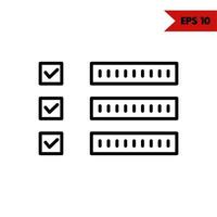 file line icon vector