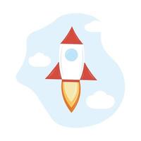 Rocket icon vector illustration