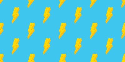 Thunder Seamless pattern vector butter cheese isolated blue wallpaper background