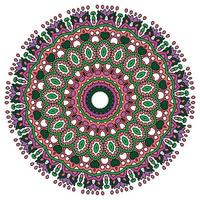 Mandala Background With Great Colors. Unusual Flower Shape. Oriental. Anti-Stress Therapy Patterns. Weave Design Elements vector