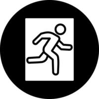 Emergency Exit Vector Icon Design