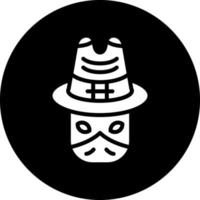 diseño de icono de vector de bandido