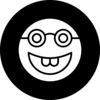 nerd vector icono diseño