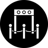Boarding Gate Vector Icon Design