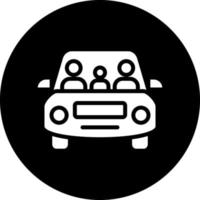 Family Car Vector Icon Design