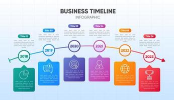 Business Timeline Infographic Tempalte vector