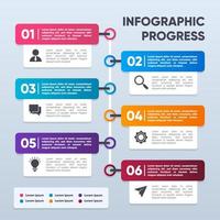 lista infografía modelo diseño para negocio presentación vector