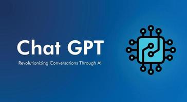 Chat GPT conversation method illustrations. Artificial intelligence chatbot . AI chatbot responded to the question in monitor. Chatbot illustration for banner, poster, website, landing page, ads vector