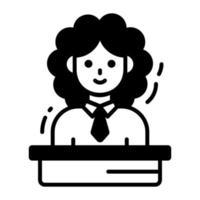 Judge vector design in trendy style, premium icon