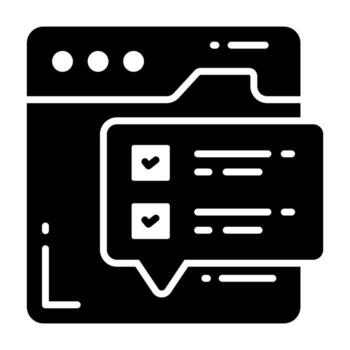 Website survey vector design in modern style, easy to use