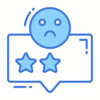 Bad review vector design isolated on white background