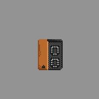 sound system in pixel art style vector