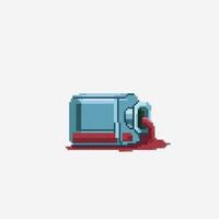 spilled potion in pixel art style vector