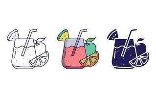 Fruit juice vector icon