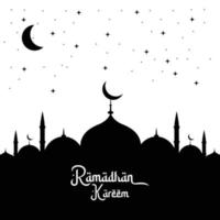 antecedentes de Ramadán kareem vector gratis