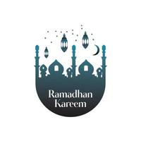 ramadhan kareem vector logo diseño