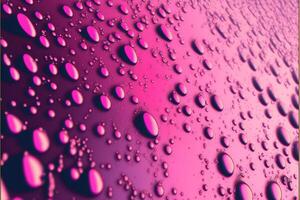 close up of water droplets on a surface. . photo