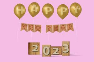 New Year concept 2023 photo