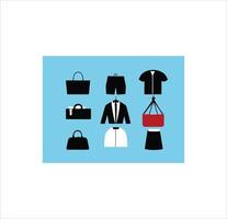 Nice vector icons of a clothing store.