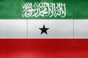 3D Flag of Somaliland on metal photo