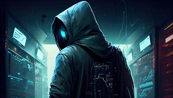 astronaut hacktivist, digital art illustration, photo