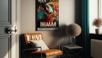 decorative room, digital art illustration, photo