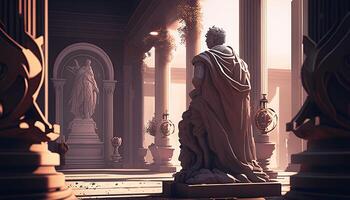 master of the world, digital art illustration, photo