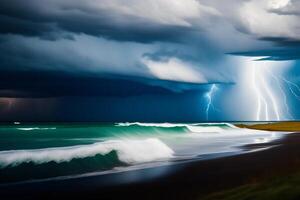 A thunderstorm is coming in the fields of South Africa. The storm is coming. photo