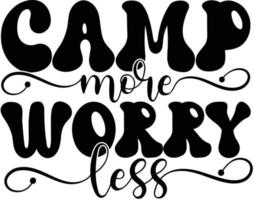 Camping Quotes Design vector