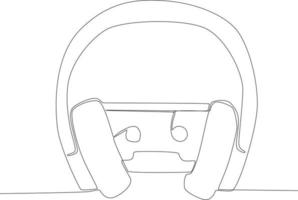 A music tape and headphones vector