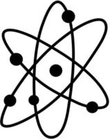 átomo ilustración icono vector
