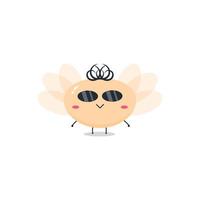 Cute cartoon termite character emoji and expression with pose vector