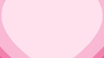 animated pink heart love loop animation background video